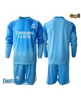 Real Madrid Portarii Echipament de Fotbal Replică 2025-26 Copii Acasa Mâneci Lungi (+ Șorturi)